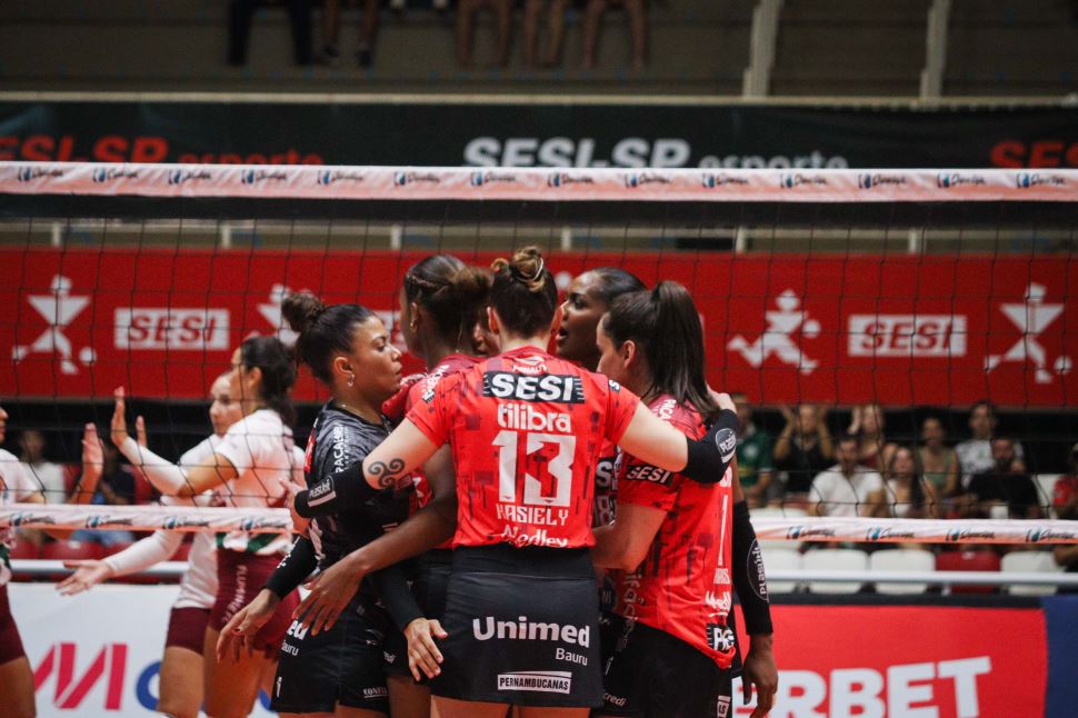 De olho na ponta, Sesi Vôlei Bauru recebe ABEL Moda Vôlei buscando sétima vitória consecutiva