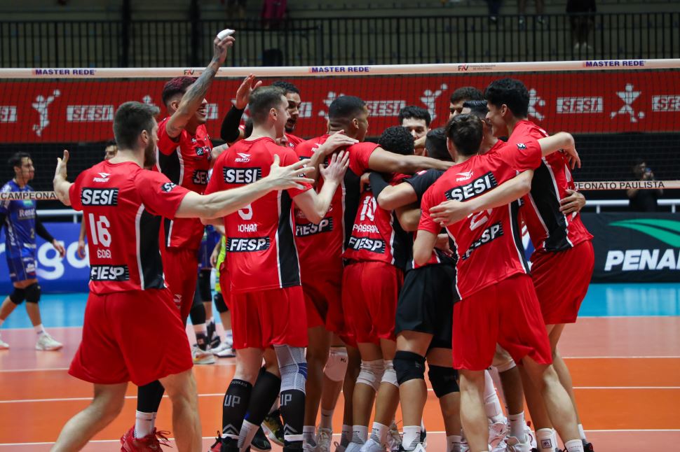 Em virada épica, Sesi Bauru vence Vôlei Renata no tie break pelo Paulista 2025