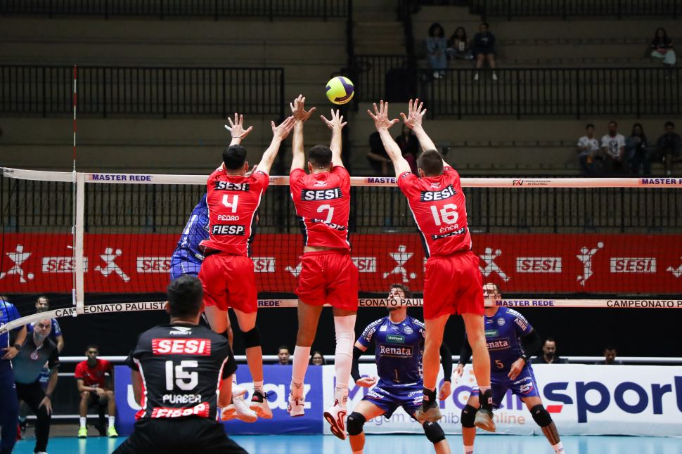 Sesi Bauru encerra primeira fase do Paulista 2025 contra Mogi Vôlei