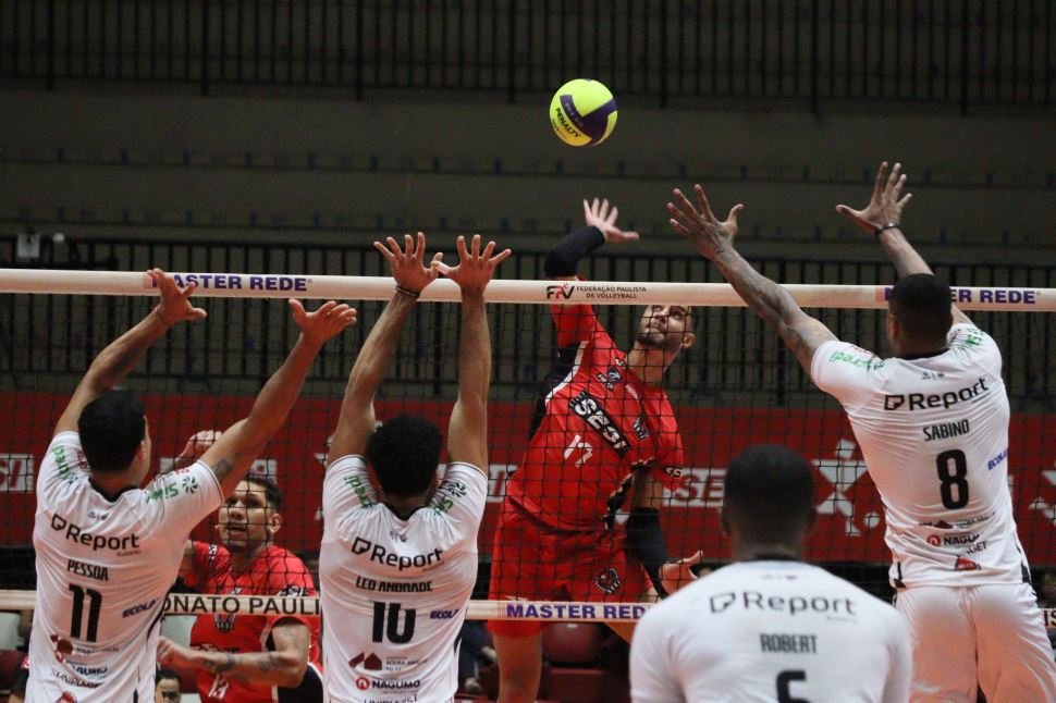 Buscando final do Paulista, Sesi Bauru enfrenta Suzano Vôlei no Jogo 2 da semifinal