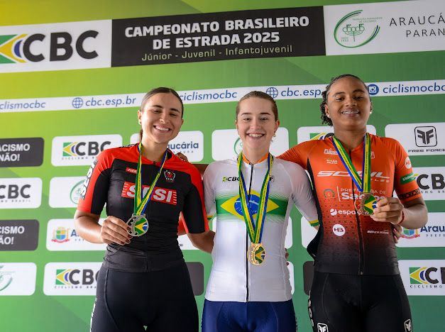 Raica Niquelatti é vice-campeã brasileira de ciclismo de estrada