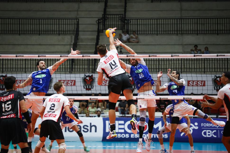 Sesi Bauru é superado pelo Sada Cruzeiro na segunda rodada do returno