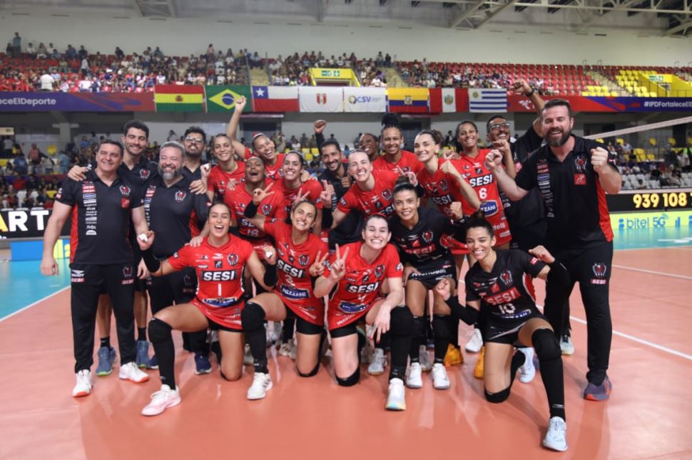 Sesi Vôlei Bauru bate Regatas Lima por 3 a 0 e está na semifinal do Sul-Americano de Clubes 2026
