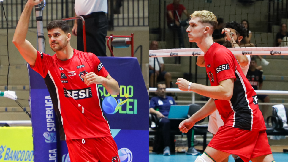Dupla do SESI Bauru, Mateus Bender e Thiery são convocados para Seleção Brasileira B