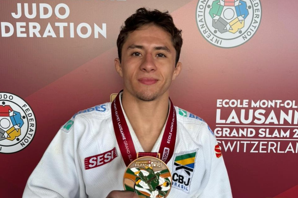 Michel Augusto é bronze no Grand Slam de Lausanne