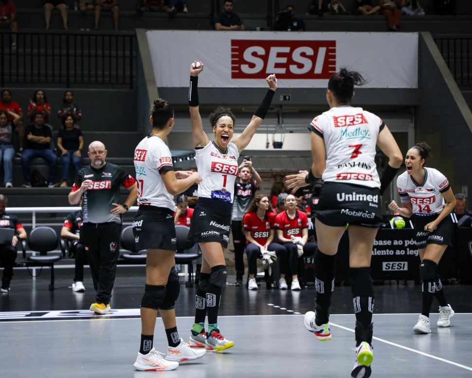 SESI Vôlei Bauru bate Cora São Caetano em estreia em casa no Paulista 2026