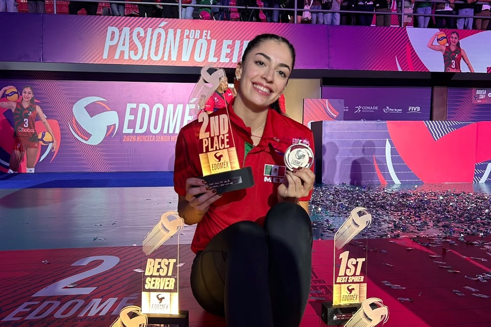 Sofia Maldonado, do SESI Vôlei Bauru, vence cinco títulos individuais em torneios com Seleção Mexicana