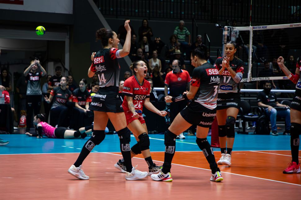 Dominante, SESI Vôlei Bauru vence Cora São Caetano e está na final do Paulista 2026