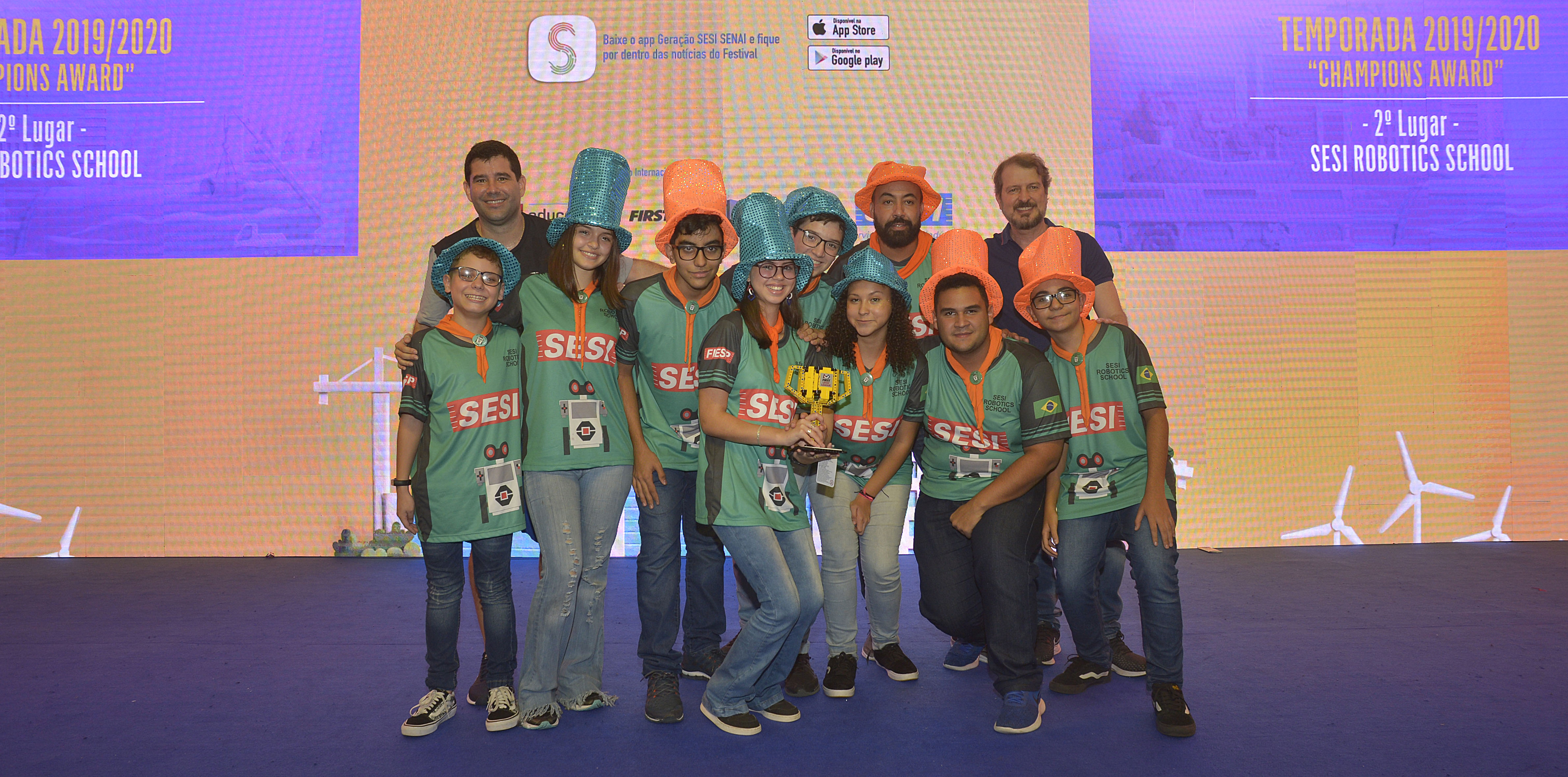 Equipe Robotics School, da escola SESI de Ourinhos