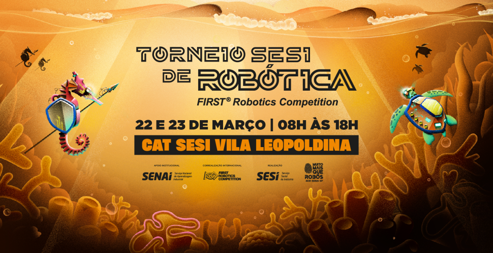 São Paulo recebe torneio internacional de robótica com equipes do Brasil e da Argentina no Sesi da Vila Leopoldina