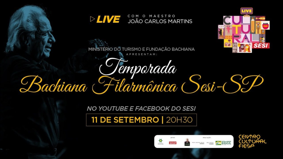 Assista a LIVE da Temporada Filarmônica Bachiana Sesi-SP