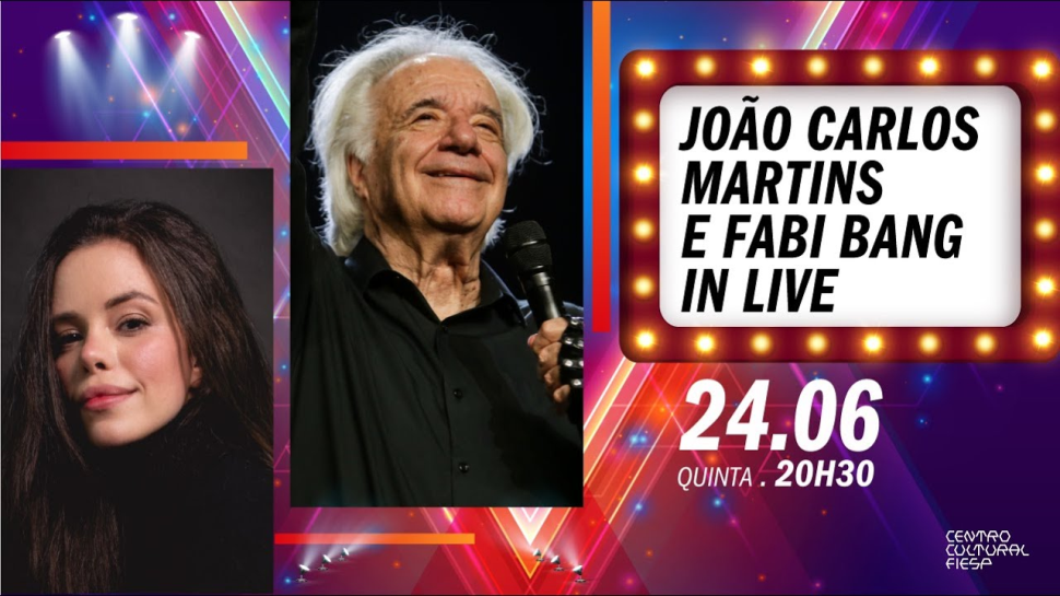 Assista a LIVE João Carlos Martins e Fabi Bang in Live
