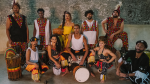 Trupe Benkady apresenta timbres da natureza junto com instrumentos de percussão no show Sons D'oeste