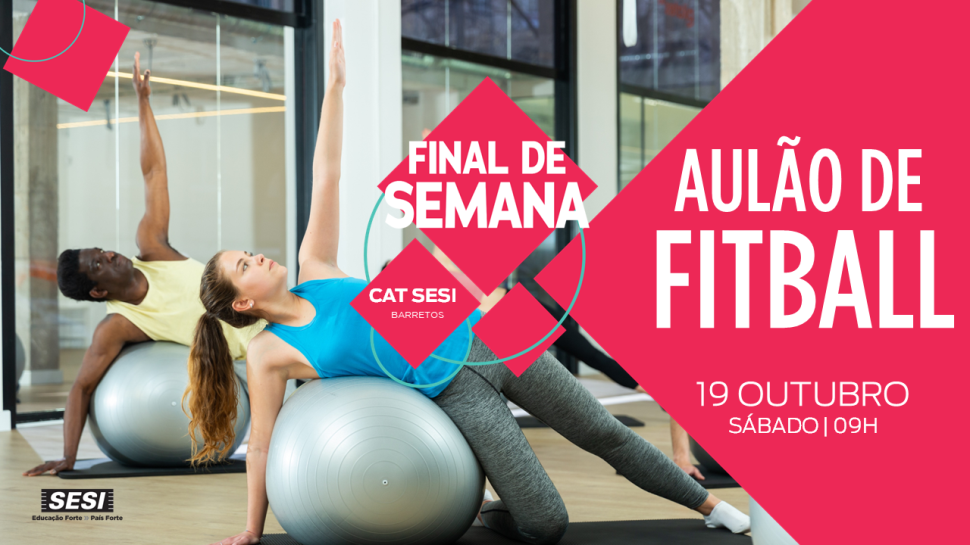 Academia do Sesi Barretos realiza aulão de Fitball no sábado (19/10)