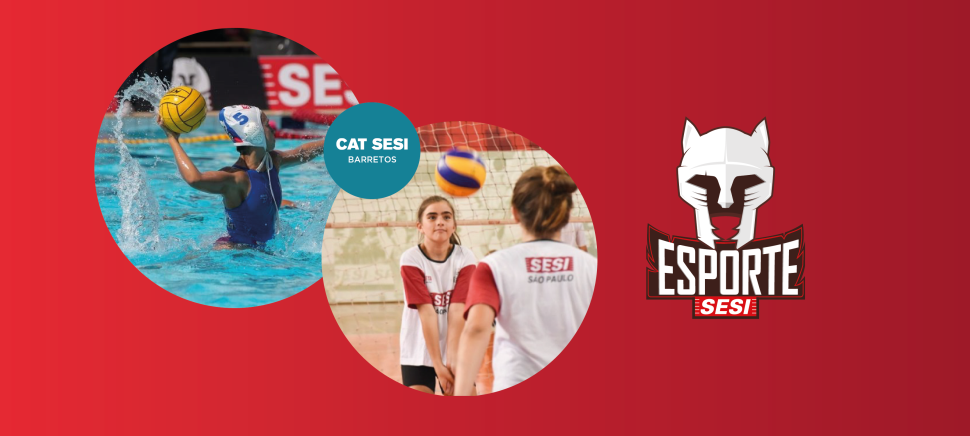 Sesi Esporte: inscrições abertas para novas turmas de polo aquático e vôlei 
