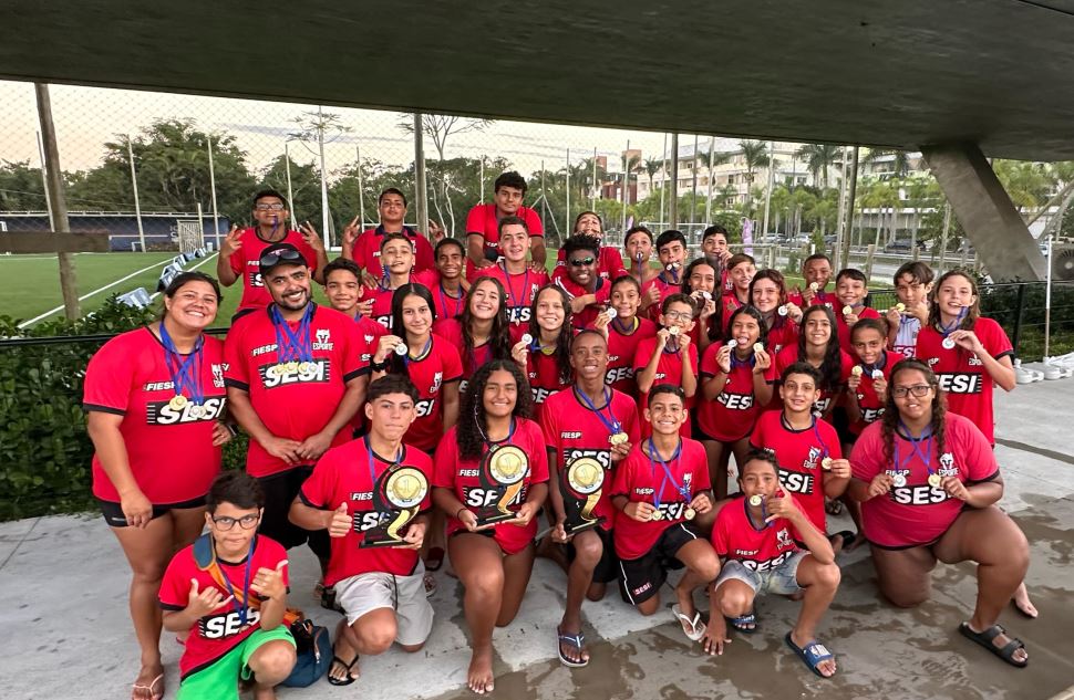 Polo Aquático do Sesi Barretos é destaque com quatro pódios em festival internacional