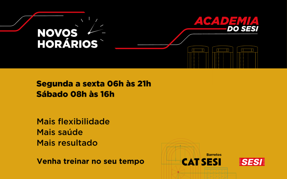 Academia do SESI Barretos amplia horário de funcionamento 