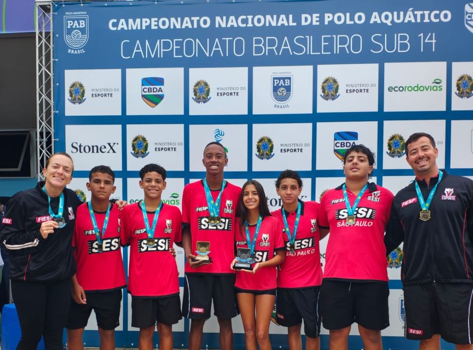 Com atletas e treinadores de Barretos, SESI-SP conquista títulos no Brasileiro de Polo Aquático