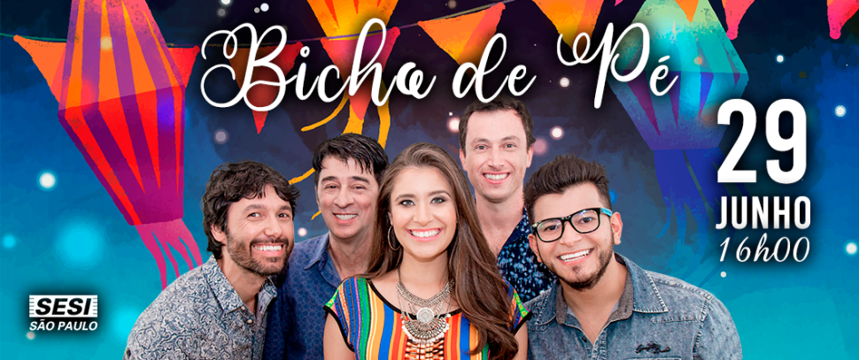 Festa Junina com Bicho de Pé