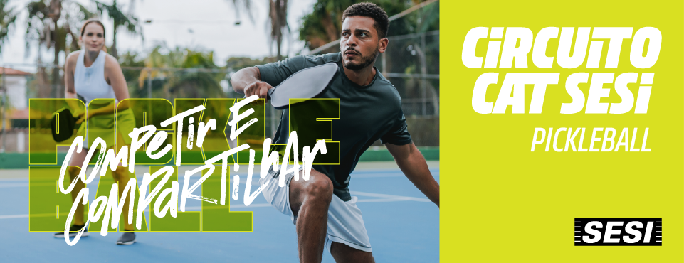 SESI Mauá abre inscrições para o Circuito CAT SESI Pickleball