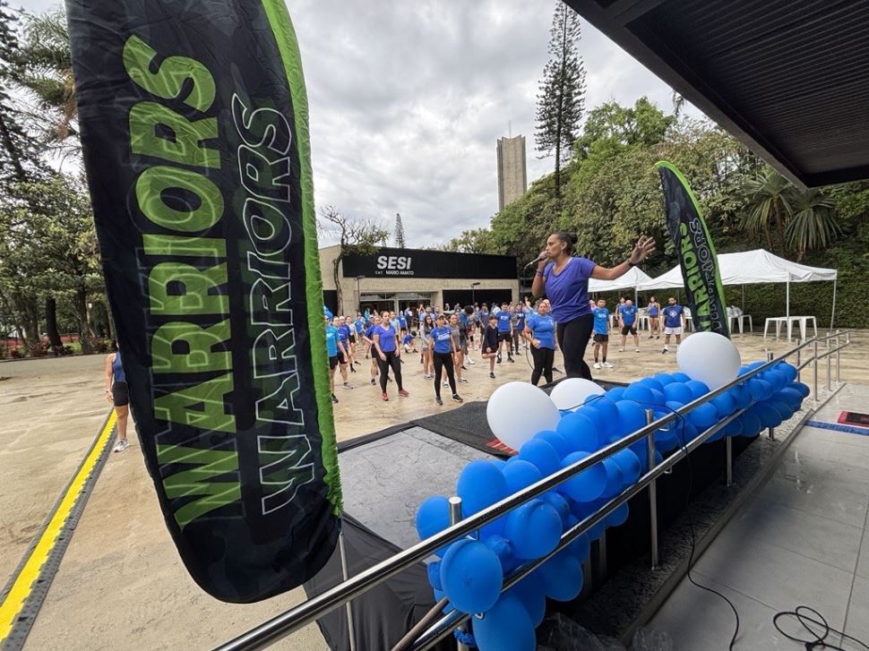 CAT SESI AE Carvalho realiza a 4ª edição do Warriors, desafio fitness para toda a comunidade