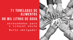 Sesi-SP e Senai-SP arrecadam 71 toneladas de alimentos e 80 mil litros de água mineral para vítimas das chuvas no litoral paulista