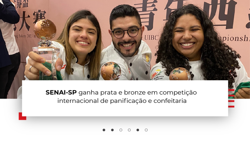 SENAI-SP ganha prata e bronze em competição internacional de confeitaria e panificação