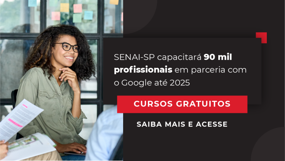 SENAI-SP capacitará 90 mil profissionais em parceria com o Google até 2025