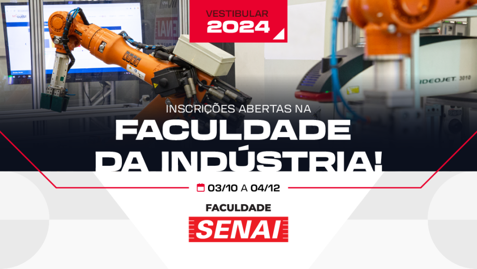 Faculdades Senai-SP 2024 - Inscrições abertas! 