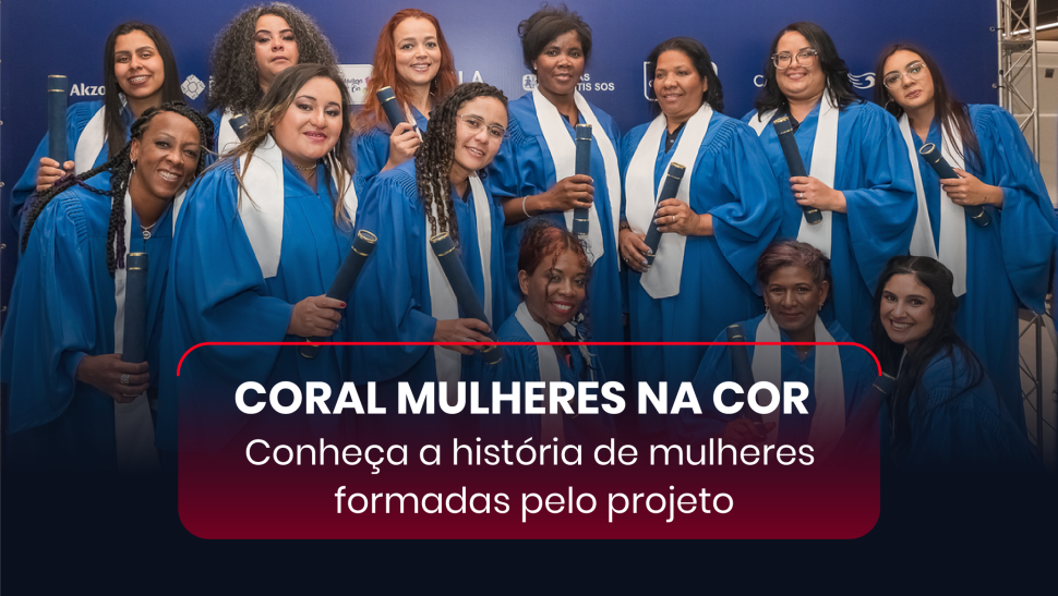 Coral Mulheres na Cor realiza formatura de sua segunda turma