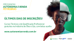 Inscrições para cursos gratuitos do Programa Autonomia e Renda Petrobras são prorrogadas até 13/06 