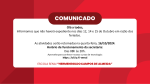 Comunicado - Feriados Outubro de 2024