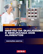 Pós-graduação em Gestão da Qualidade e Segurança dos Alimentos