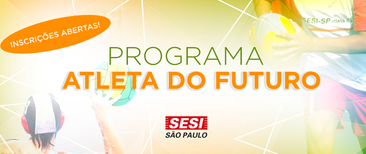 Inscrições para Programa Atleta do Futuro 2019 - 2º Semestre