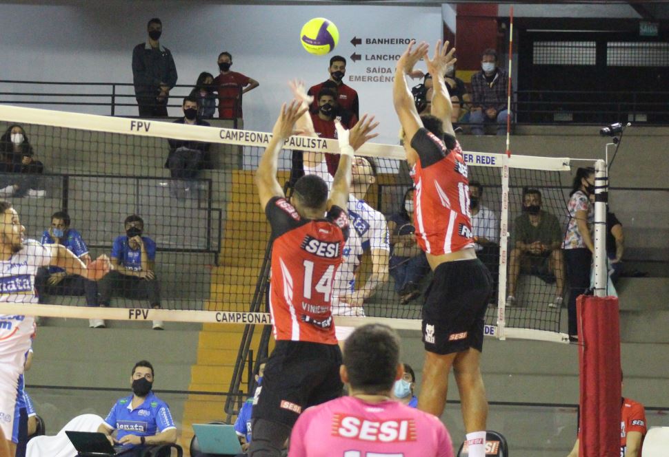 Sesi-SP vence Vôlei Renata em primeiro confronto válido pela semifinal do Paulista de Vôlei 2021