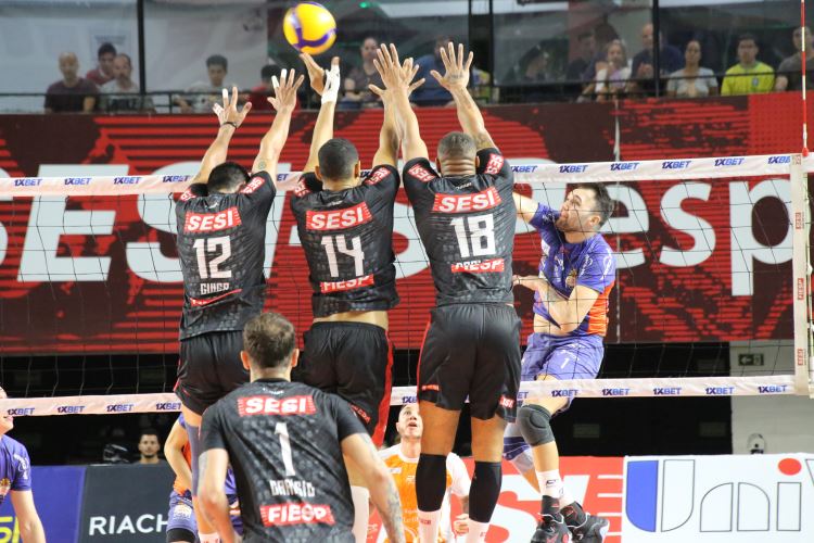 Sesi-SP fica atrás no placar na quarta rodada do returno da Superliga 2022/2023