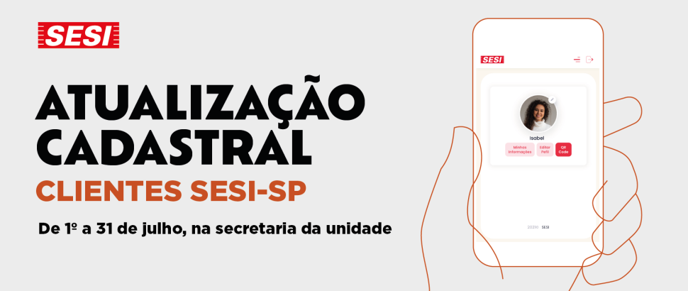 Atualização cadastral obrigatória no mês de julho