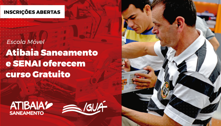 SENAI e ATIBAIA SANEAMENTO oferecerá cursos gratuitos em Atibaia