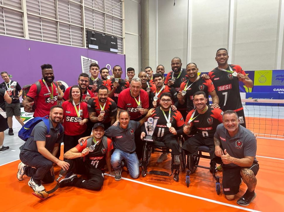 SESI-SP é prata no Campeonato Brasileiro de Vôlei Sentado 2025