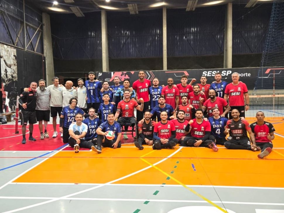 SESI Suzano recebe seleção argentina de vôlei sentado para período de treinamentos e amistosos