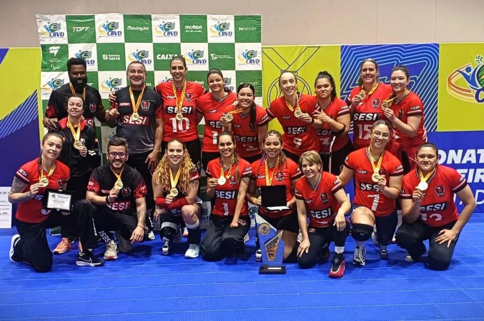 SESI-SP conquista o título brasileiro de vôlei sentado feminino com campanha invicta