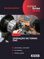 Operação de torno CNC