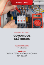 Comandos elétricos, Motores elétricos, Partida de motores, Diagramas elétricos, Inversor de frequência, Manutenção elétrica, senai, senai piracicaba, cursos, cursos profissionalizantes