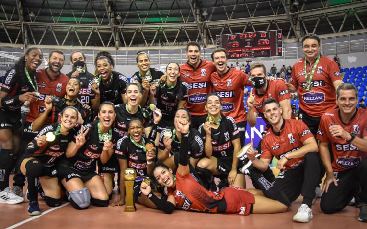 Sesi Vôlei Bauru vence Itambé/Minas e é campeão da Copa Brasil Feminina 2022 