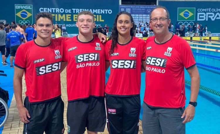 Sesi-SP credencia três nadadores para o Mundial de Esportes Aquáticos de Budapeste