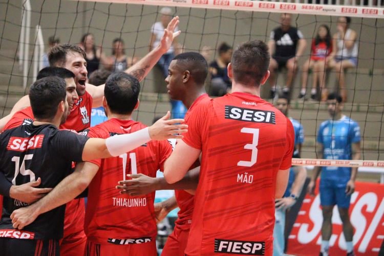 Sesi Vôlei vence Suzano no Campeonato Paulista