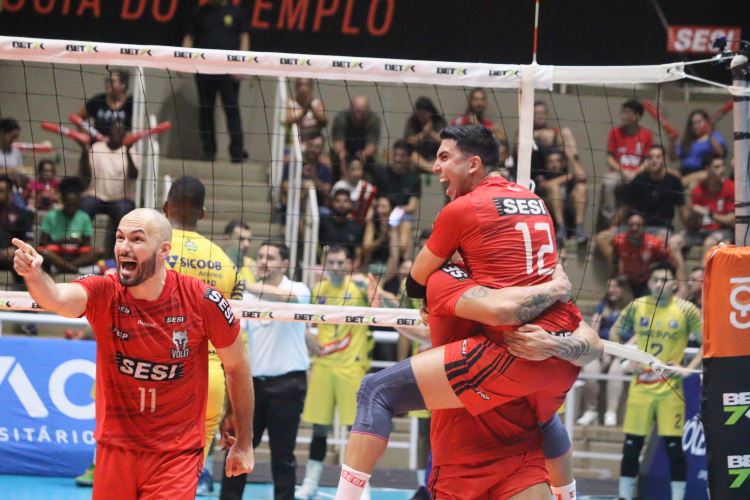 Sesi Bauru vence Araguari e está na semifinal da Superliga Bet7K 2023/2024
