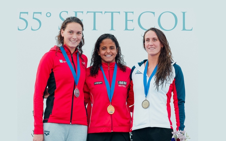 Após ouro de Etiene Medeiros no Troféu Sette Colli, natação do Sesi-SP encara o Open da França