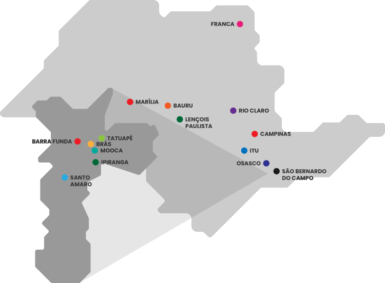 Mapa completo Laboratórios